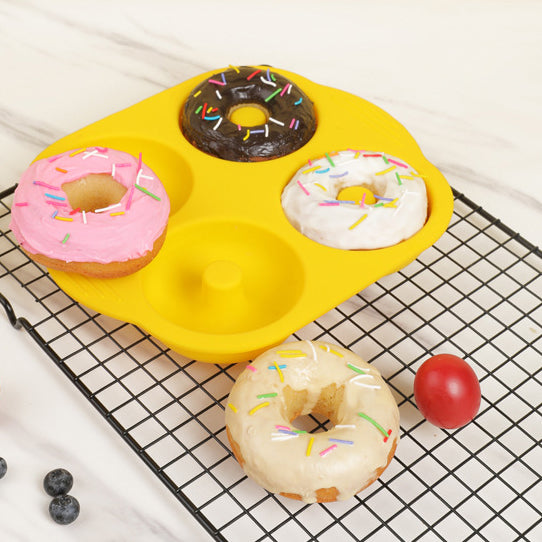 Small Silicone High Temperature Cake Small Mold Baby Food Supplement Baking Tool Doughnut Chocolate Oven Abrasive eprolo