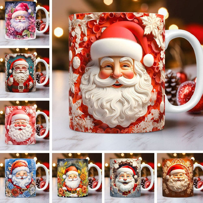 Creative 3D Christmas Snowman - Ceramic Mug