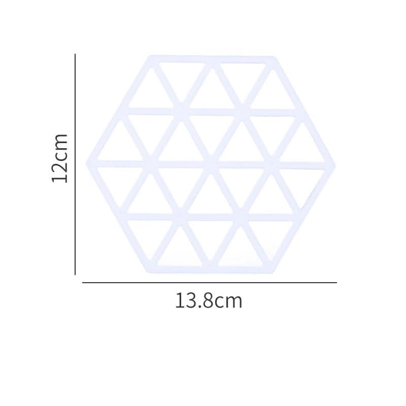 Insulation Mat Dining Table Silicone High Temperature Pot Mat Anti-Scalding Lunch Bowl Mat Pupil Waterproof Oil-Proof Coaster eprolo
