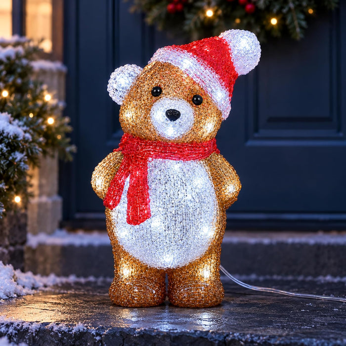 LED Teddy Bear Christmas Decoration