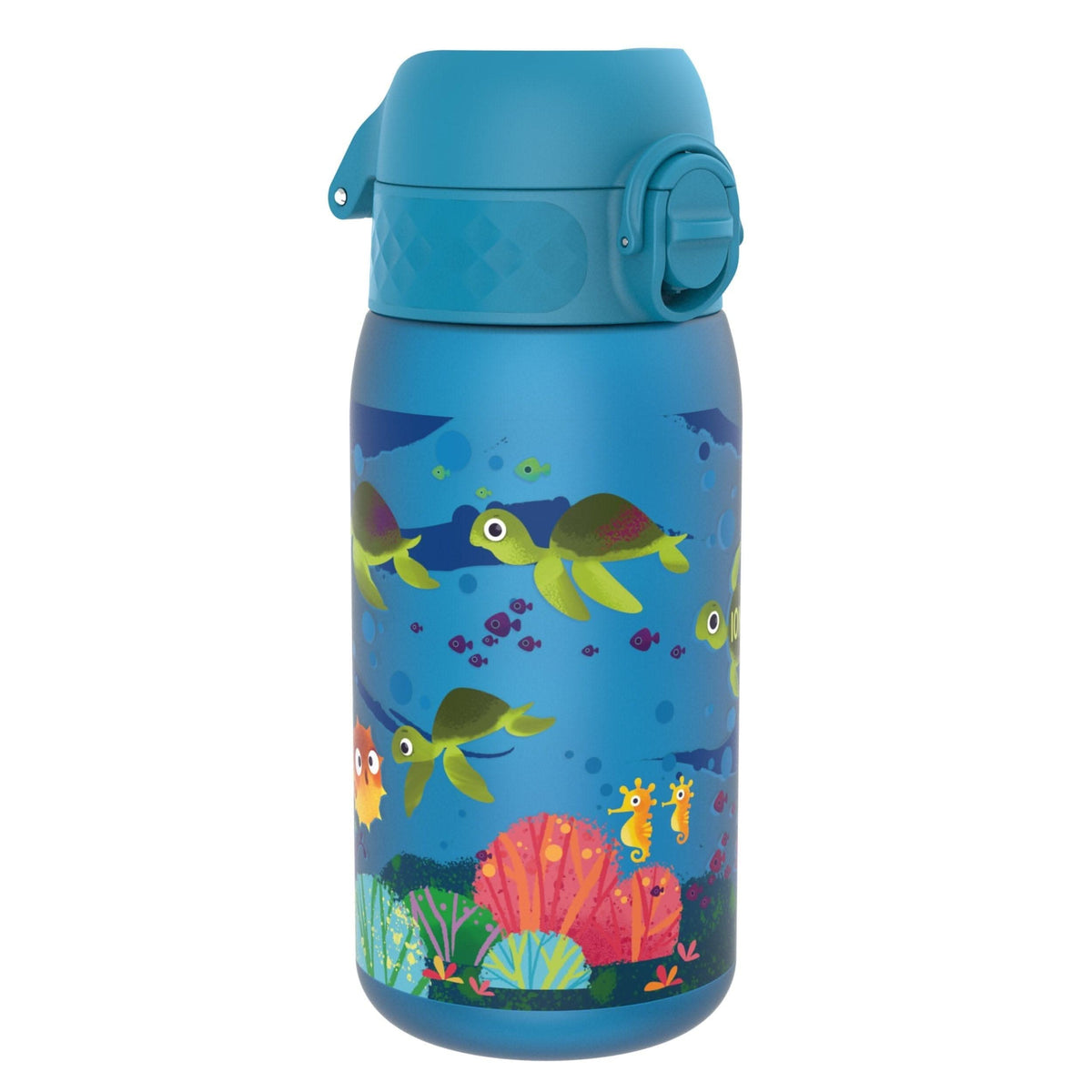 Leak Proof Kids Water Bottle, Recyclon, Sea Turtle, 350ml (12oz) ION8
