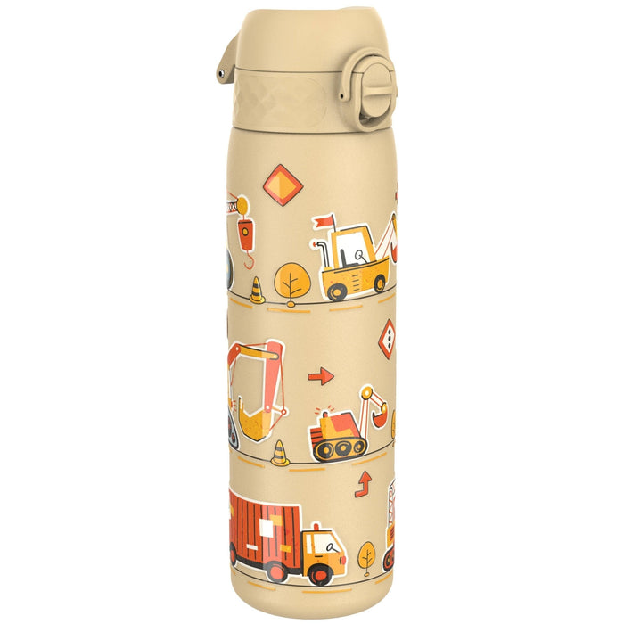 Leak Proof Slim Water Bottle, Stainless Steel, Diggers, 600ml (20oz) ION8