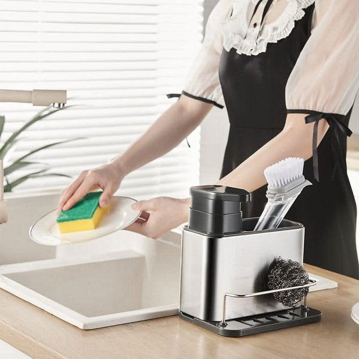 Kitchen Dishwasher Storage Rack Detergent Soap Dispenser eprolo