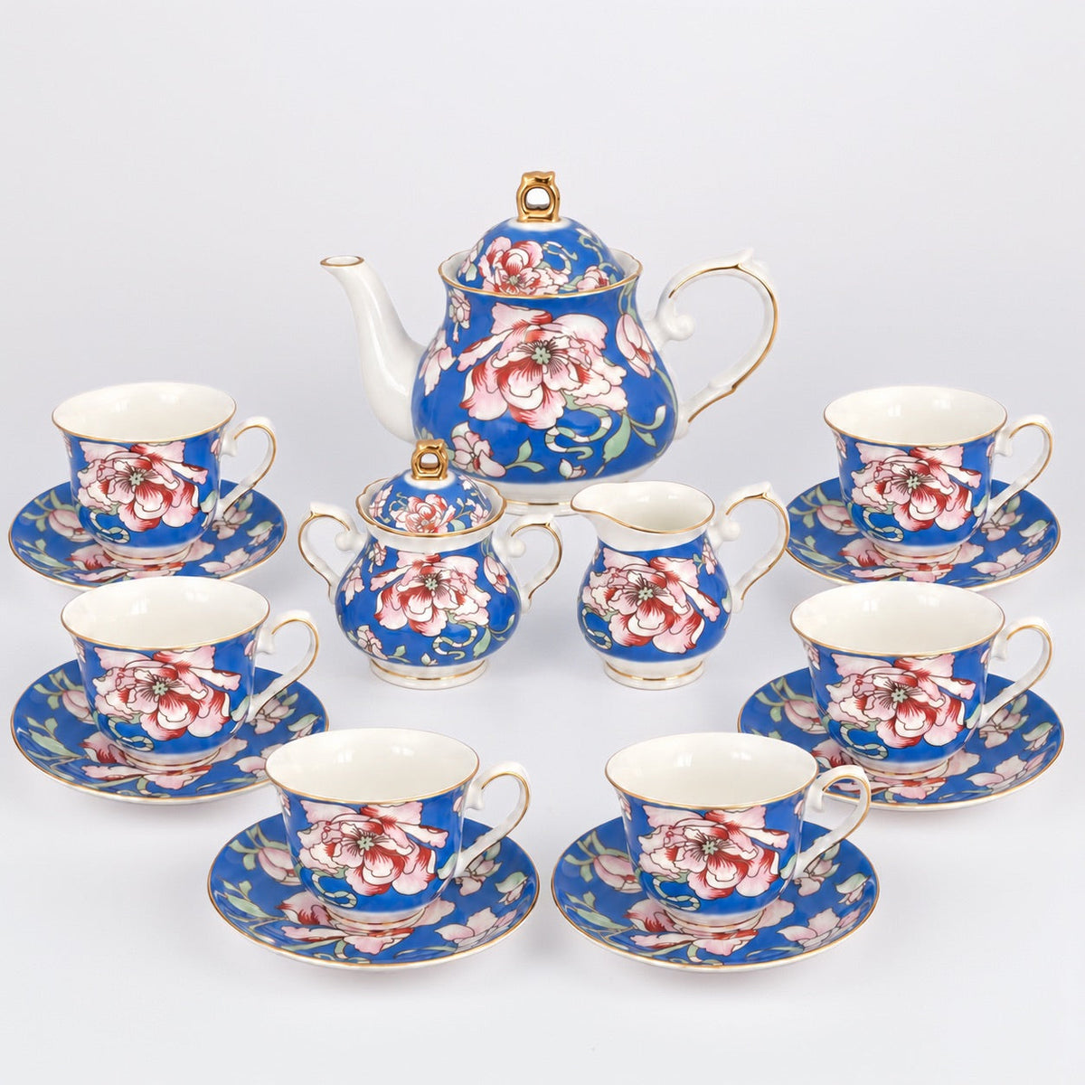 Rosewood Garden Fine Bone China Tea Set