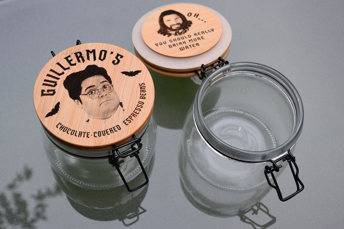 Guillermo's Chocolate-Covered Espresso Beans - What We Do In The Shadows inspired Candy/ Coffee Jar 500ml / WWDITS Nandor Guillermo Familiar
