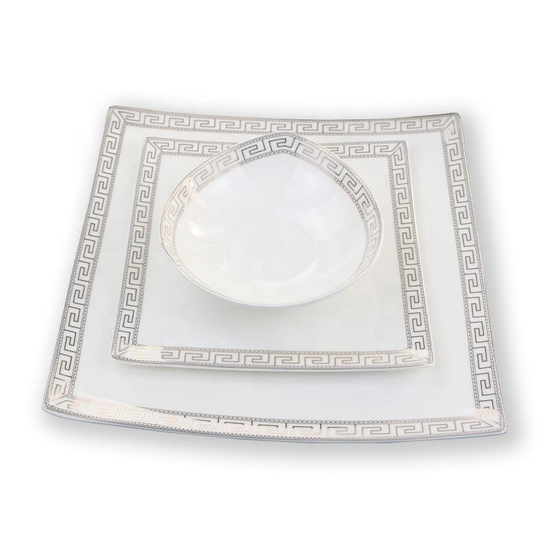 The Glamour Bone China Dinner Set - 16 | 24 Piece KitchBoom