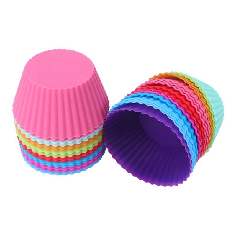 Cupcake Liners Mold 7CM 12pcs 6 Colors eprolo