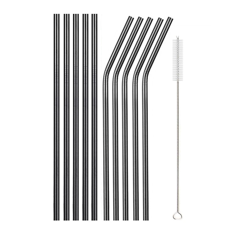 10 Reusable Stainless Steel Drinking Straws Kitchen Essentials