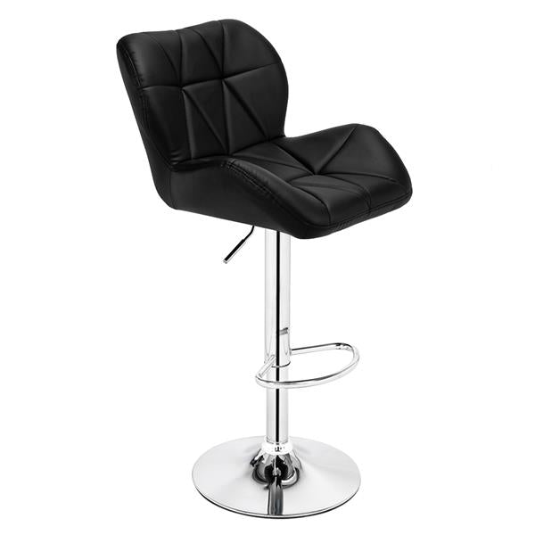 2pcs SSJ-275 Oblique Checks Bar Stool Black hello-826