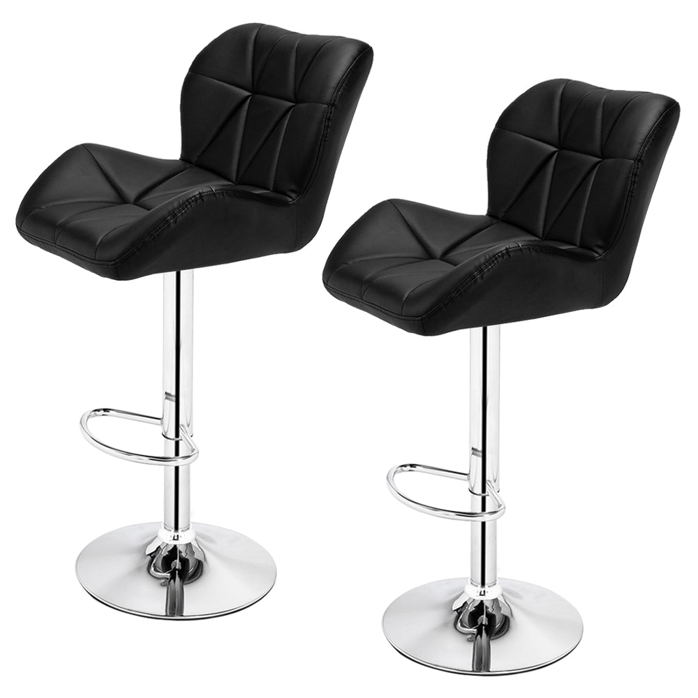 2pcs SSJ-275 Oblique Checks Bar Stool Black hello-826