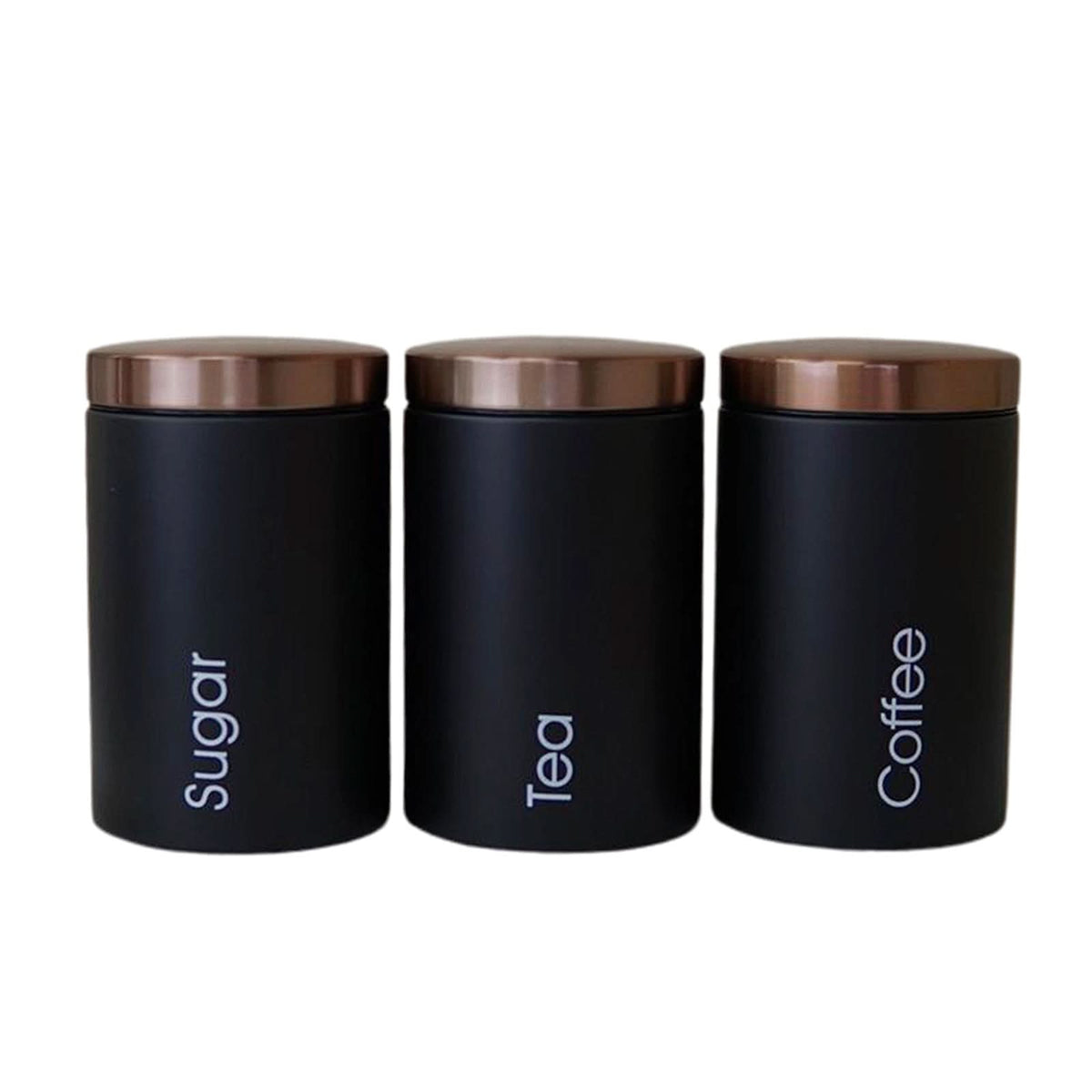 3pcs Canister Set Tea, Coffee, Sugar Storage Set Kitchen Essentials