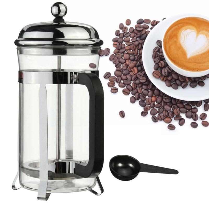 600ml Stainless Steel 210*150mm French Press Tea Coffee Kitchen Essentials
