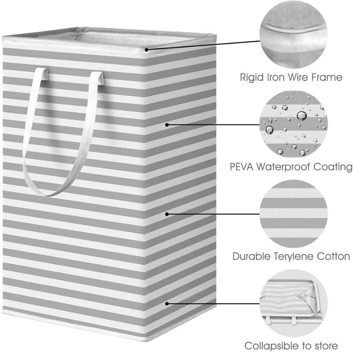 75L Laundry Basket with Extended Handle Kitchen Essentials