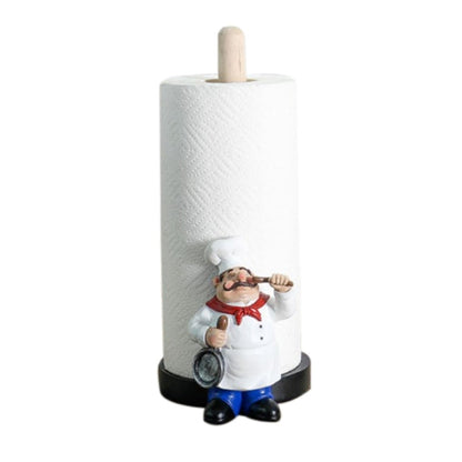 Chef Figurine Kitchen Roll Holder Kitchen Essentials