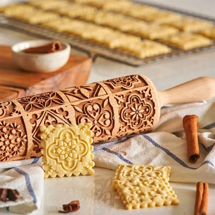 Christmas Rolling Pins for Baking Kitchen Essentials