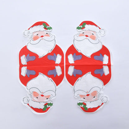 Christmas Theme Disposable Party Tableware Kitchen Essentials