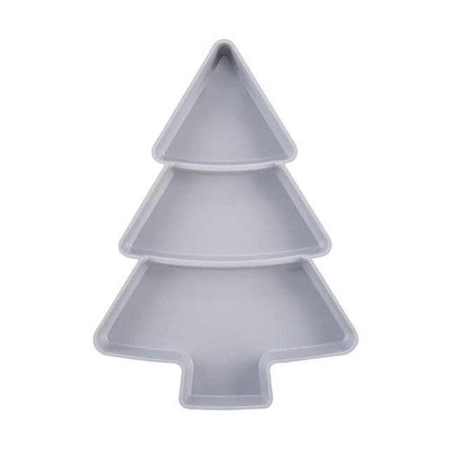 Creative Christmas Tree Shape Snack Plate Kitchen Essentials