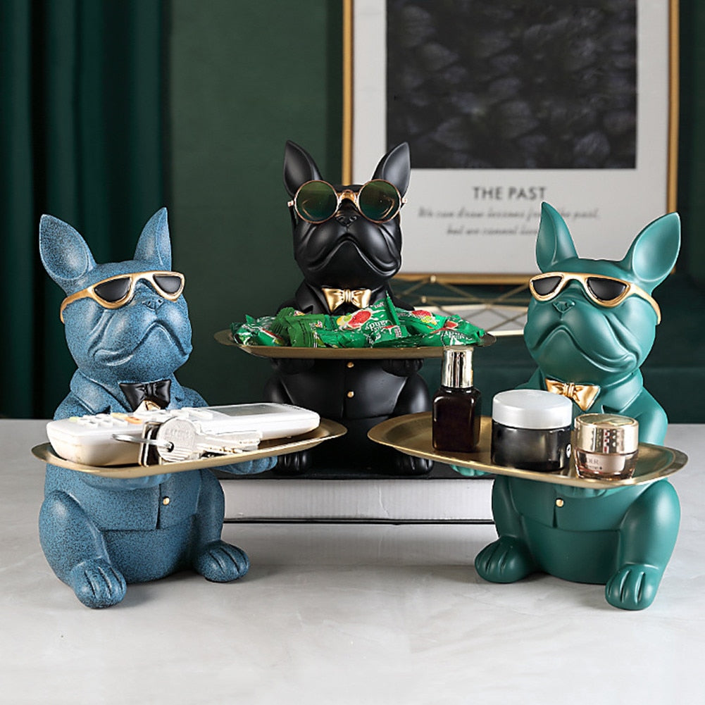 French Bulldog Sculpture Dog Statue Kitchen Essentials