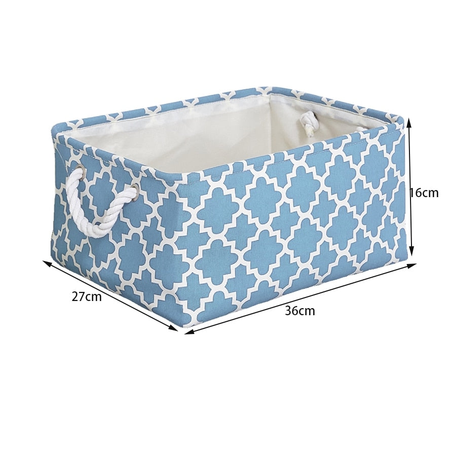 Cotton Linen Folding Storage Baskets Kitchen Essentials