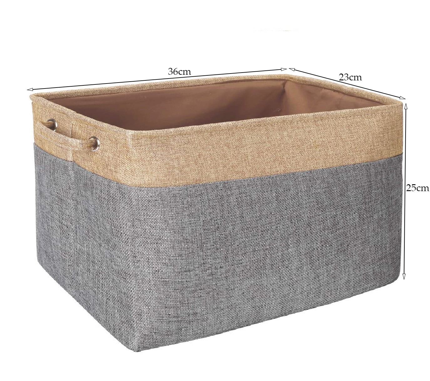 Cotton Linen Folding Storage Baskets Kitchen Essentials