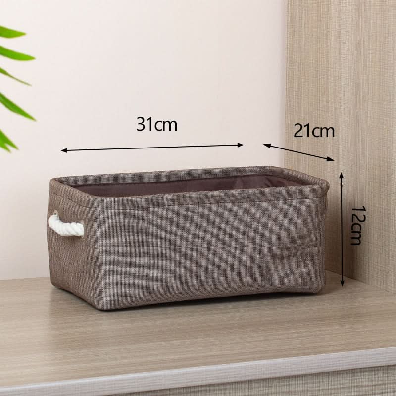 Cotton Linen Folding Storage Baskets Kitchen Essentials