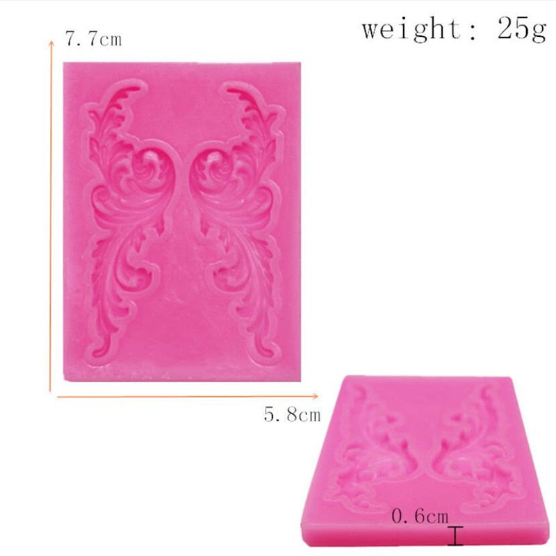 European Vintage Baroque Silicone Fondant Kitchen Essentials