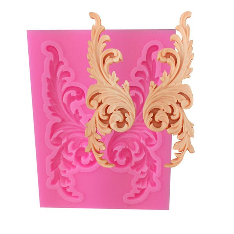 European Vintage Baroque Silicone Fondant Kitchen Essentials