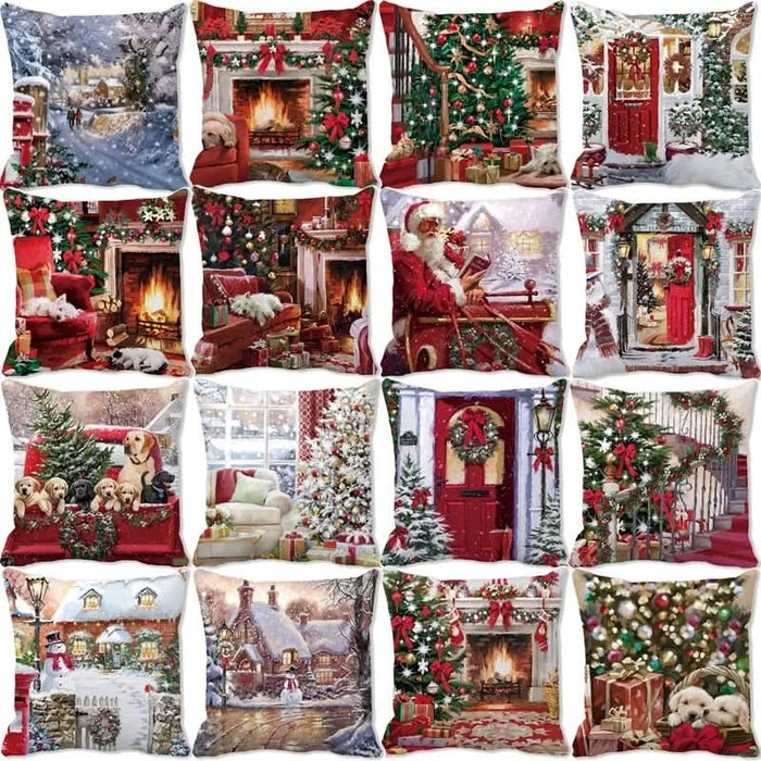 Merry Christmas Cushion Covers - 45x45cm Kitchen Essentials