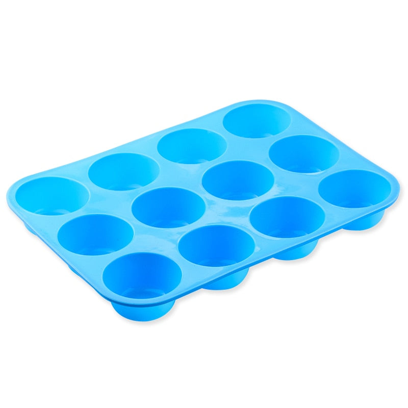 Mini Muffin 12 Holes Silicone Round Mold Kitchen Essentials