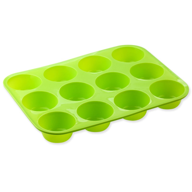 Mini Muffin 12 Holes Silicone Round Mold Kitchen Essentials