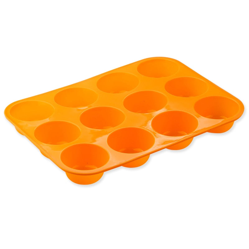 Mini Muffin 12 Holes Silicone Round Mold Kitchen Essentials