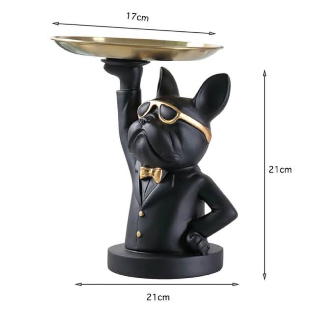 Nordic Style Bulldog Sculpture Dog Statue - Jewellery Storage Kitchen Essentials