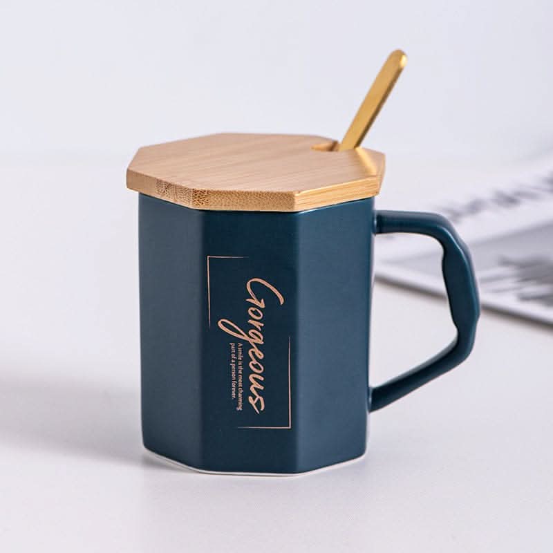 Nordic Style Ceramic Cup With Lid eprolo