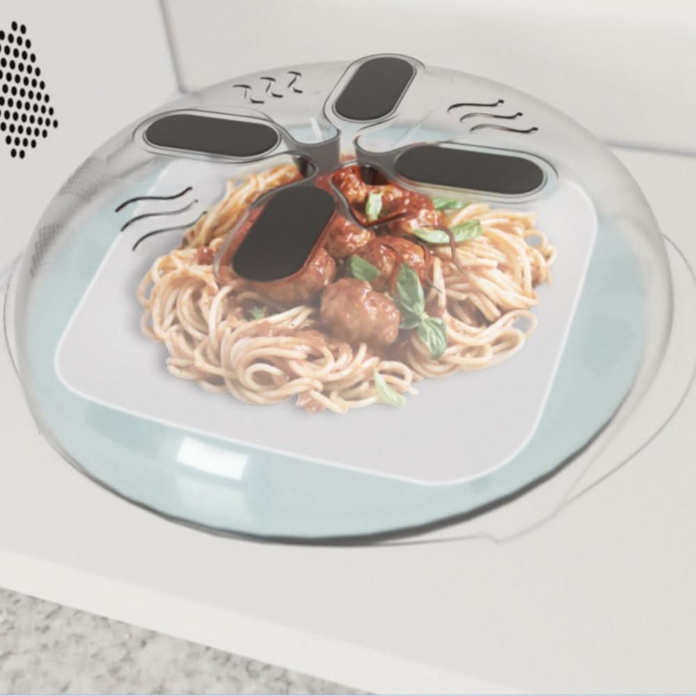 Professional Microwave Food Anti-Sputtering Cover With Steam Vents Kitchen Essentials