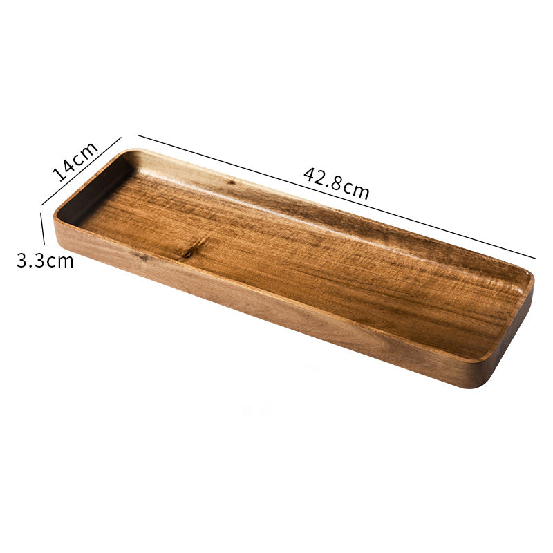 Rectangular Tableware Tray Wooden Western Dinner Plate eprolo