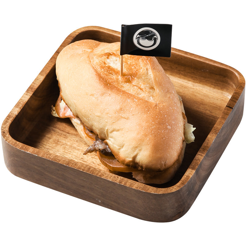 Rectangular Tableware Tray Wooden Western Dinner Plate eprolo