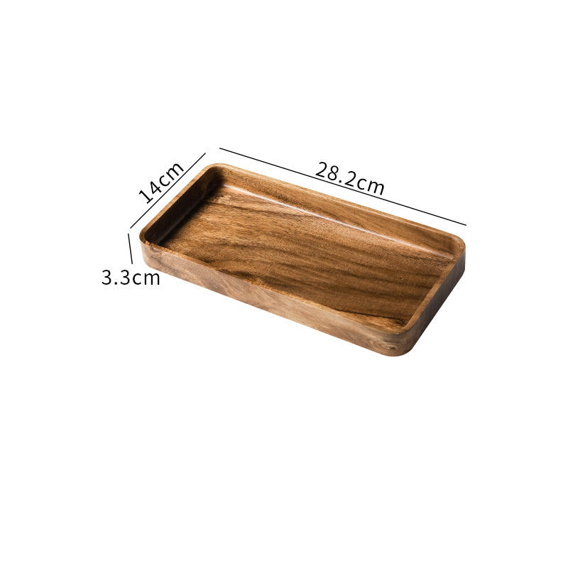 Rectangular Tableware Tray Wooden Western Dinner Plate eprolo
