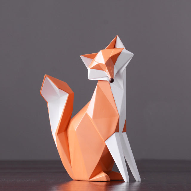 Resin Fox Figurine Statue Kitchen Essentials