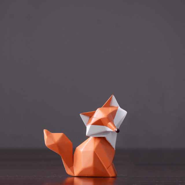 Resin Fox Figurine Statue Kitchen Essentials