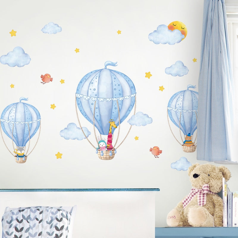 Hot Air Balloons DIY Wall Stickers Kitchen Essentials