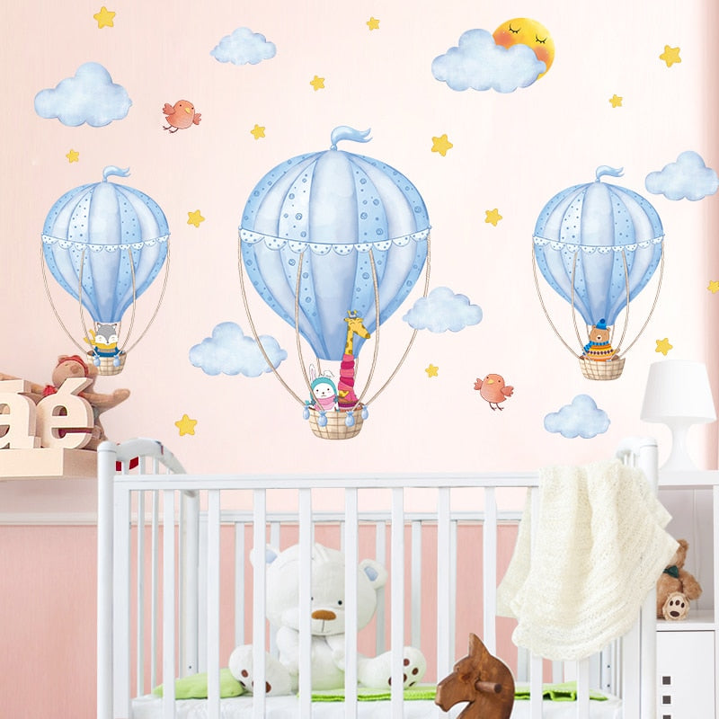 Hot Air Balloons DIY Wall Stickers Kitchen Essentials