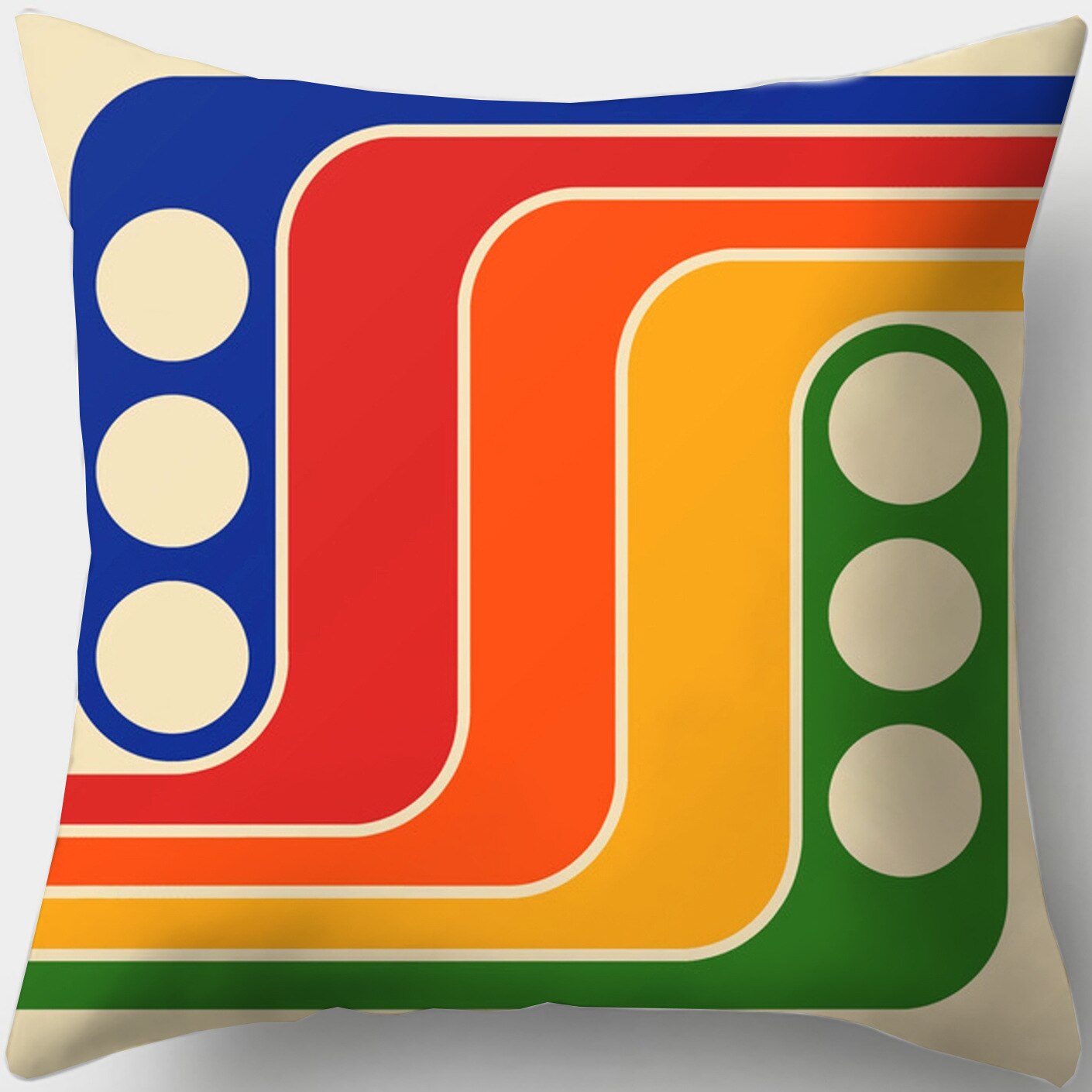 Retro Geometric Cushion Cases Kitchen Essentials