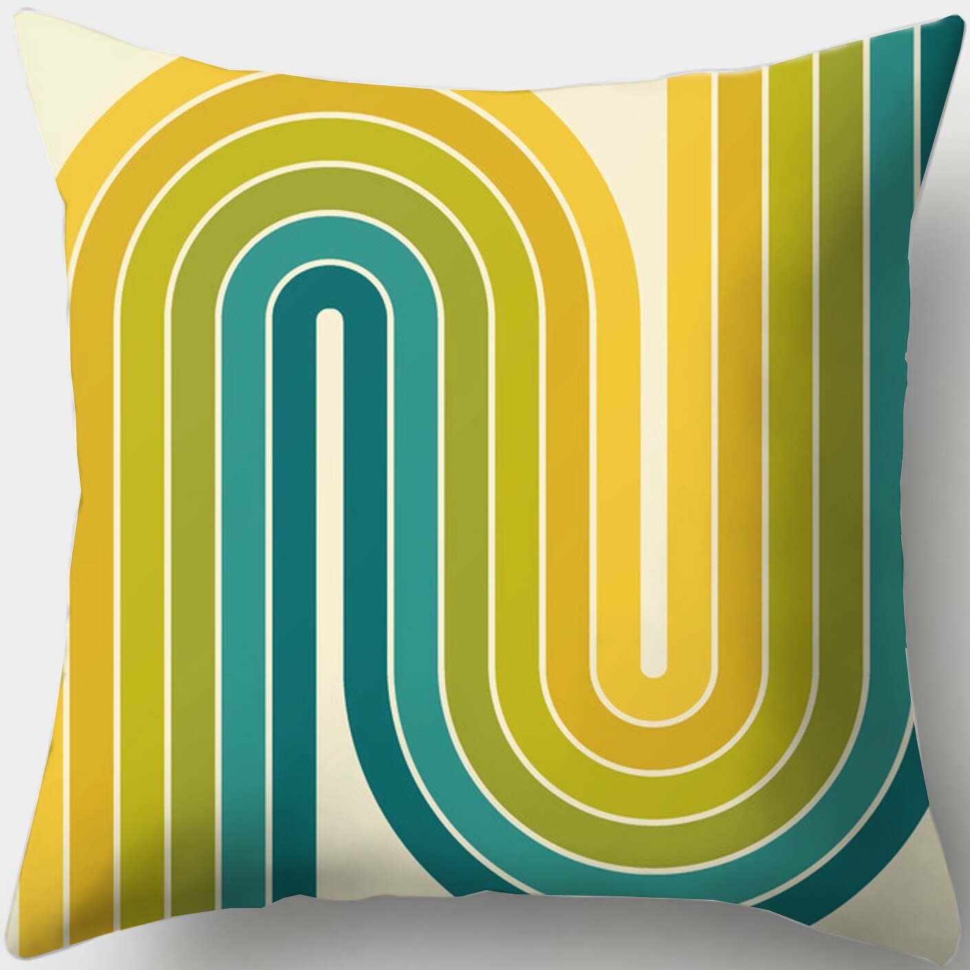 Retro Geometric Cushion Cases Kitchen Essentials