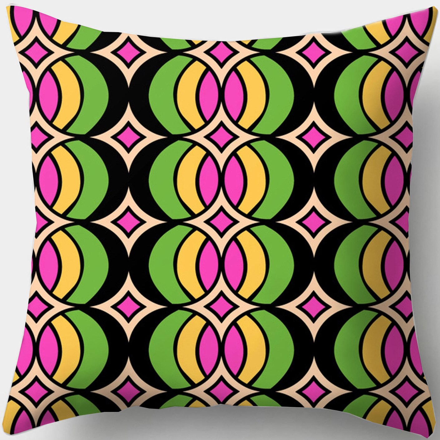 Retro Geometric Cushion Cases Kitchen Essentials