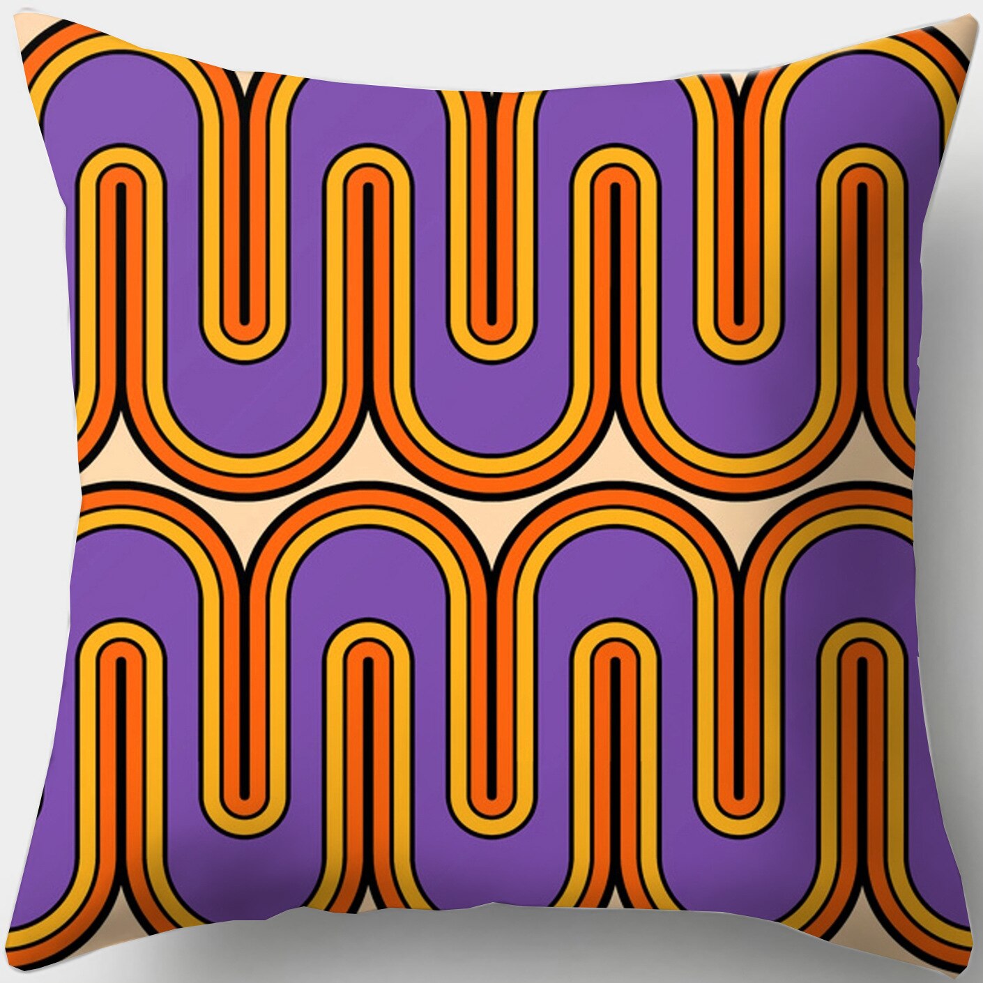 Retro Geometric Cushion Cases Kitchen Essentials