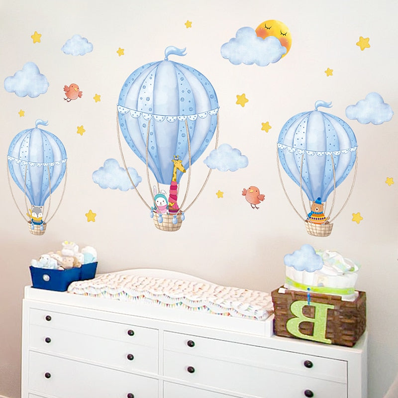 Hot Air Balloons DIY Wall Stickers Kitchen Essentials