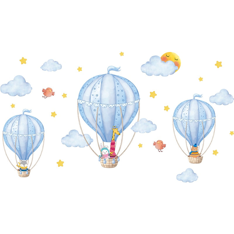 Hot Air Balloons DIY Wall Stickers Kitchen Essentials