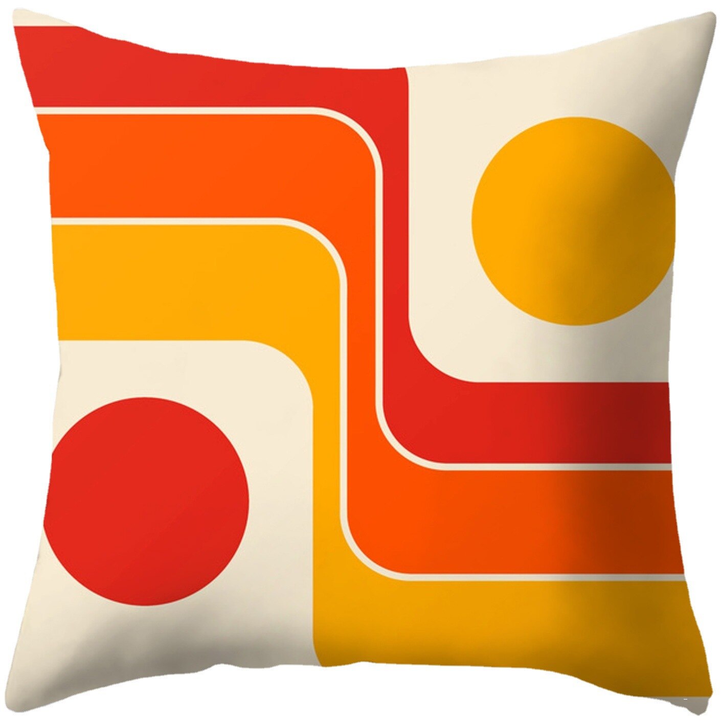 Retro Geometric Cushion Cases Kitchen Essentials