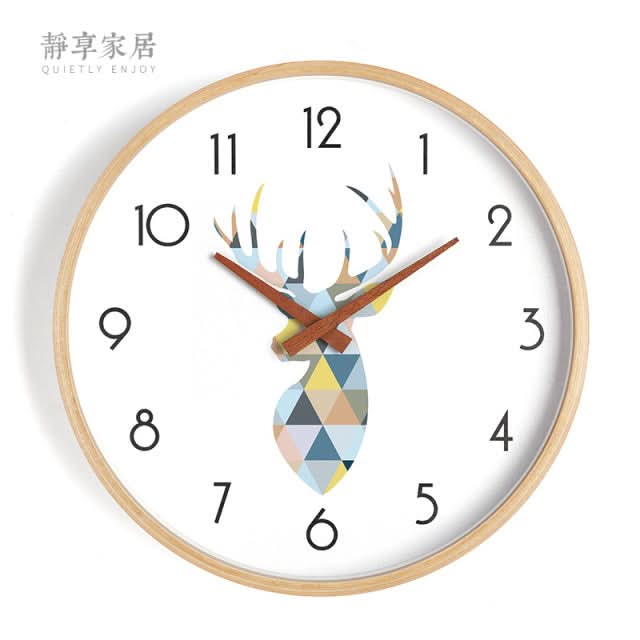 White Nordic Style Wall Clock Kitchen Essentials