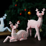 Christmas Deer Resin Ornament Furniture Decoration Craft Christmas Decor eprolo